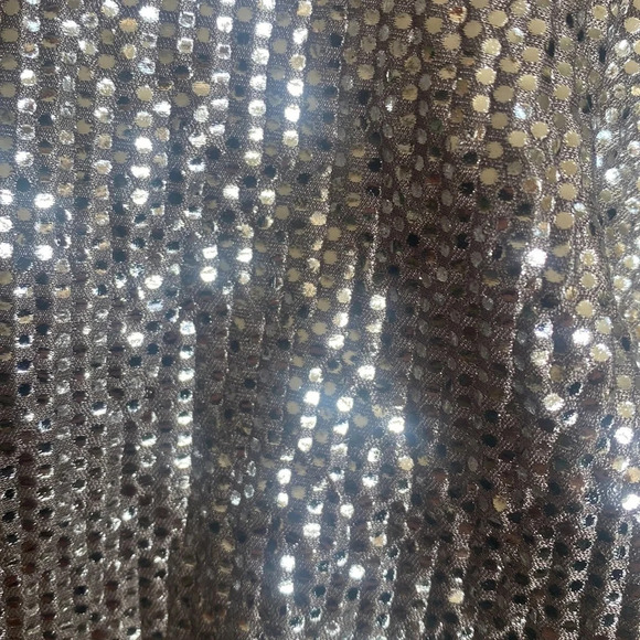 beautiful silver sparkle tunic mini dress w/ pockets great little formal dress - Picture 9 of 14